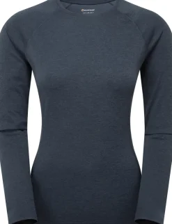 Montane Womens Dart Long Sleeve T-Shirt - Eclipse Blue Outlet