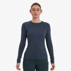 Montane Womens Dart Long Sleeve T-Shirt - Eclipse Blue Outlet