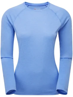 Montane Womens Dart Long Sleeve T-Shirt - Cornflower Clearance