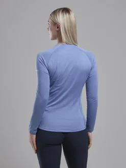 Montane Womens Dart Long Sleeve T-Shirt - Cornflower Clearance