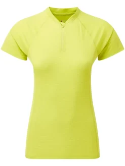 Montane Womens Dart Nano Zip T-Shirt - Citrus Spring New
