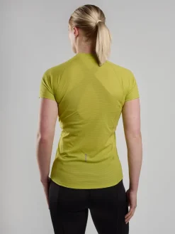 Montane Womens Dart Nano Zip T-Shirt - Citrus Spring New