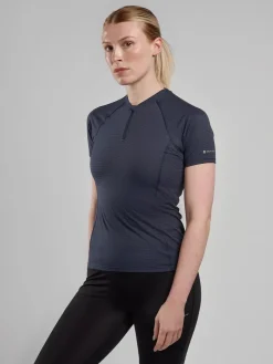 Montane Womens Dart Nano Zip T-Shirt - Eclipse Blue Online