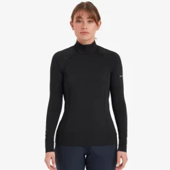 Montane Womens Dart XT Zip Neck - Black Best