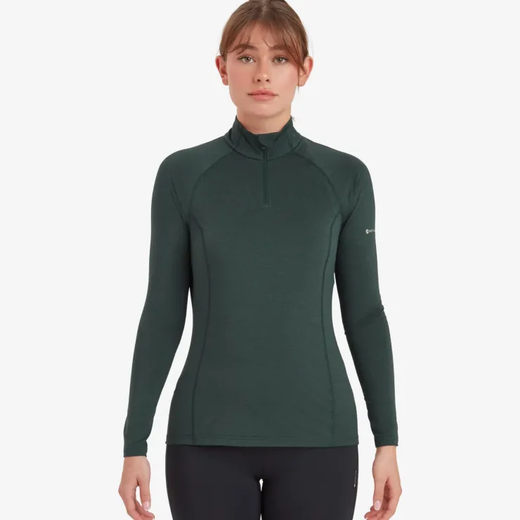 Montane Womens Dart XT Zip Neck - Deep Forest Outlet
