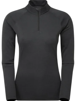 Montane Womens Dart Zip Neck - Black Outlet