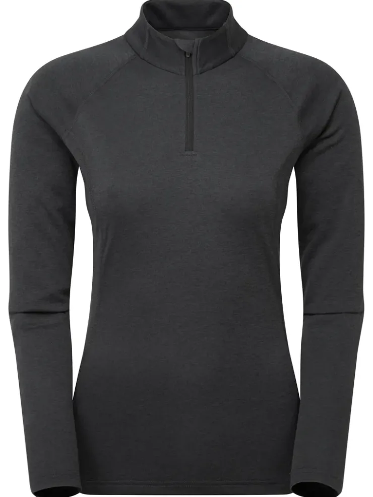 Montane Womens Dart Zip Neck - Black Outlet