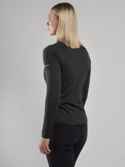Montane Womens Dart Zip Neck - Black Outlet