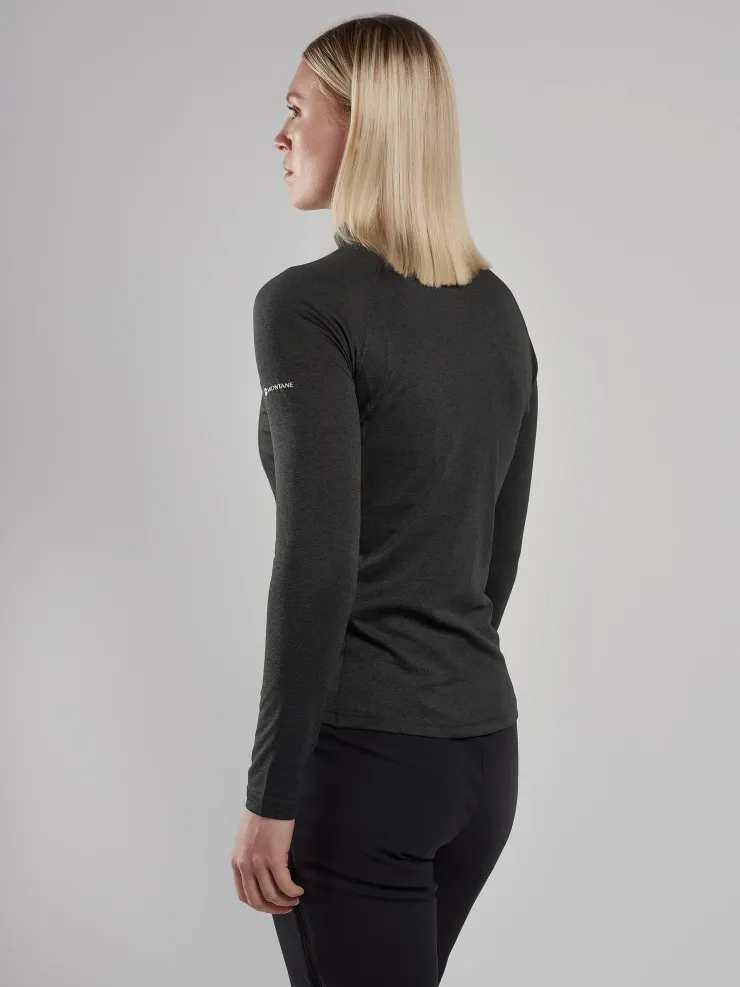 Montane Womens Dart Zip Neck - Black Outlet