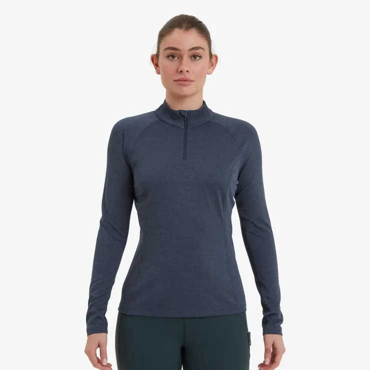 Montane Womens Dart Zip Neck - Eclipse Blue Online