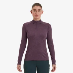 Montane Womens Dart Zip Neck - Mulberry Clearance