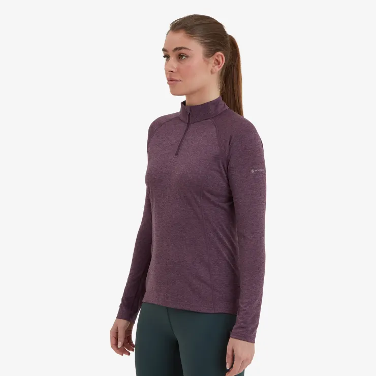 Montane Womens Dart Zip Neck - Mulberry Clearance