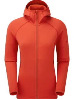 Montane Womens Fury Hoodie - Saffron Red Fashion