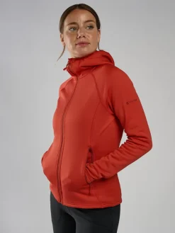 Montane Womens Fury Hoodie - Saffron Red Fashion