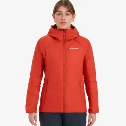 Montane Womens Respond Hoodie - Saffron Red Sale