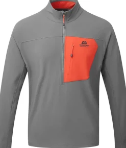 Mountain Equipment Mens Arrow 1/4 Zip - Anvil-Redrock Sale