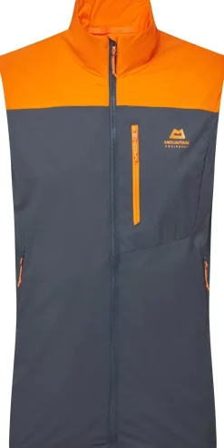 Mountain Equipment Mens Aerotherm Vest - Blue Nights-Ember New