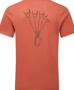 Mountain Equipment Mens Yorik On Wire Tee - Etruscan Red Discount