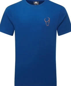 Mountain Equipment Mens Yorik On Wire Tee - Admiral Blue Hot