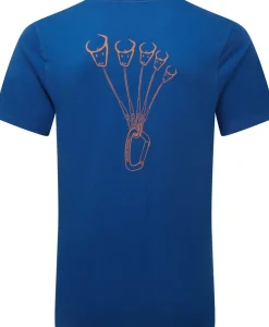 Mountain Equipment Mens Yorik On Wire Tee - Admiral Blue Hot