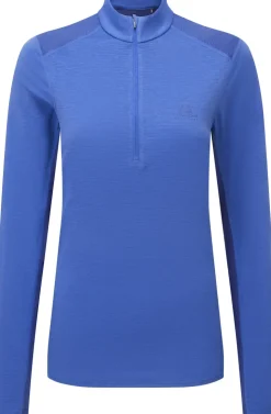 Mountain Equipment Womens Nava LS Zip T - Vivid-Clematis Sale