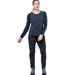 Mountain Equipment Womens Redline LS Tee - Cosmos Stripe-Cosmos Online