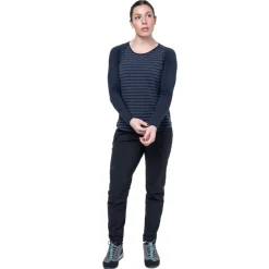 Mountain Equipment Womens Redline LS Tee - Cosmos Stripe-Cosmos Online