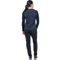 Mountain Equipment Womens Redline LS Tee - Cosmos Stripe-Cosmos Online