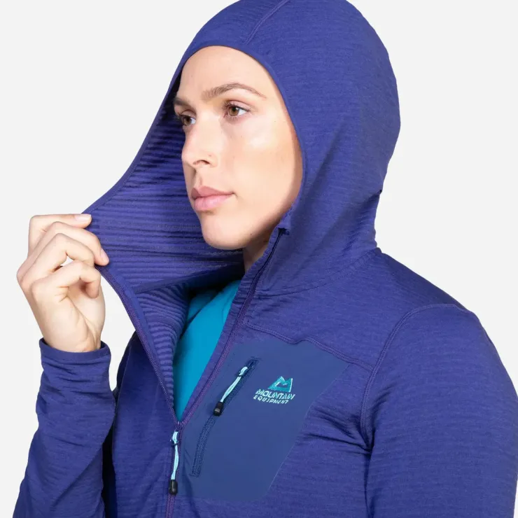 Mountain Equipment Womens Lumiko Hooded Jacket - Lichen Green-Deep Teal Online