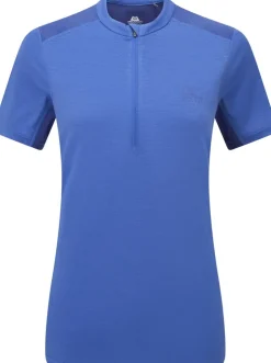 Mountain Equipment Womens Nava SS Zip T - Vivid-Clematis Fashion