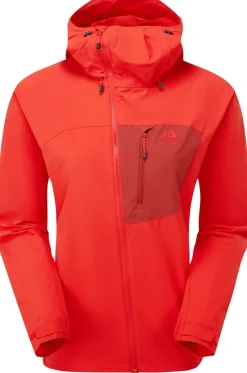 Mountain Equipment Womens Squall Hooded Jacket - Chili Red-Merlot Fashion