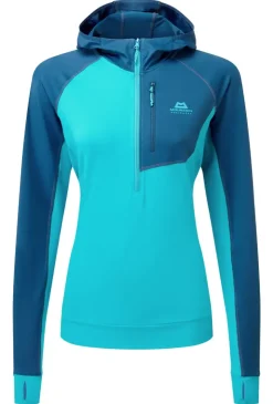 Mountain Equipment Womens Aiguille Hooded Top - Topaz-Majolica Fashion