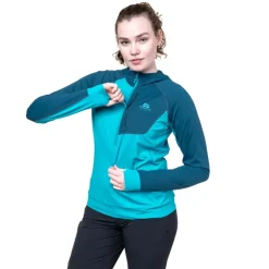 Mountain Equipment Womens Aiguille Hooded Top - Topaz-Majolica Fashion