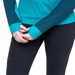 Mountain Equipment Womens Aiguille Hooded Top - Topaz-Majolica Fashion