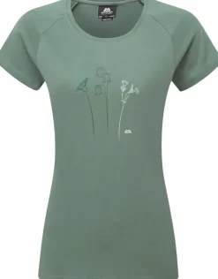 Mountain Equipment Womens Mountain Flower Tee - Sage New