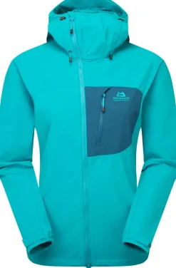 Mountain Equipment Womens Squall Hooded Jacket - Topaz-Majolica Hot