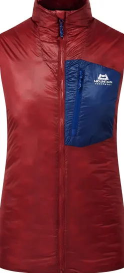 Mountain Equipment Womens Oreus Vest - Merlot-Admiral Blue Hot