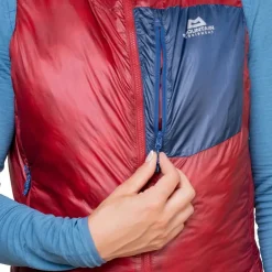 Mountain Equipment Womens Oreus Vest - Merlot-Admiral Blue Hot