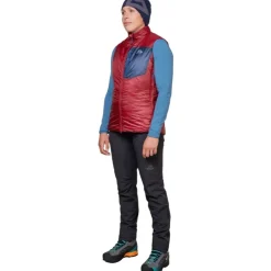 Mountain Equipment Womens Oreus Vest - Merlot-Admiral Blue Hot