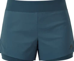 Mountain Equipment Womens Dynamo Twin Shorts - Majolica Blue New