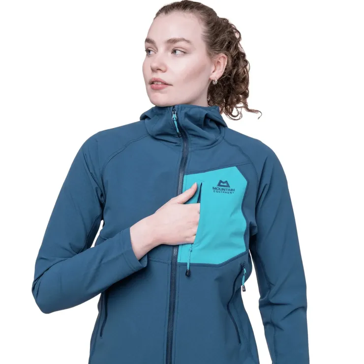 Mountain Equipment Womens Arrow Hooded Jacket - Dusk-Topaz Outlet