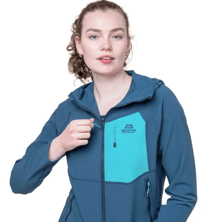 Mountain Equipment Womens Arrow Hooded Jacket - Dusk-Topaz Outlet
