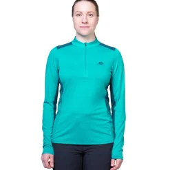 Mountain Equipment Womens Nava LS Zip T - Hibiscus-Capsicum Discount