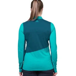 Mountain Equipment Womens Nava LS Zip T - Hibiscus-Capsicum Discount