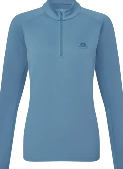 Mountain Equipment Womens Cerrig LS Zip-T - Stellar Blue Best