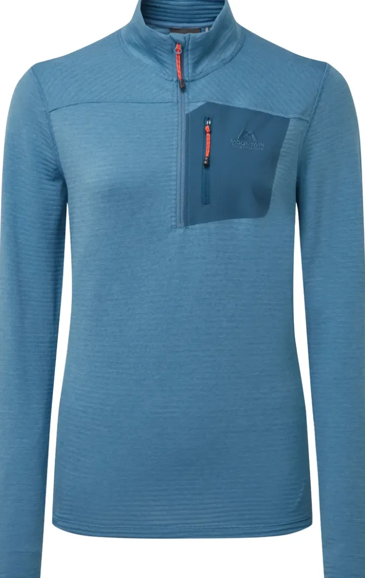 Mountain Equipment Womens Lumiko Zip T - Stellar-Majolica Best