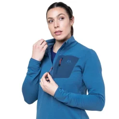 Mountain Equipment Womens Lumiko Zip T - Stellar-Majolica Best