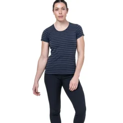 Mountain Equipment Womens Groundup Stripe Tee - Cosmos Stripe Outlet