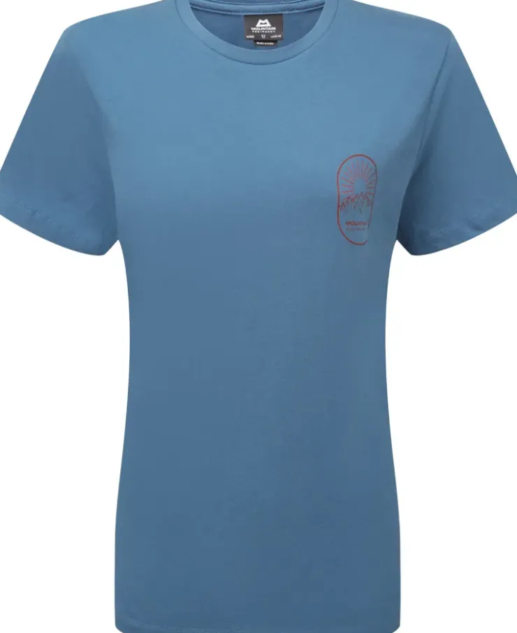 Mountain Equipment Womens Alpenglow Tee - Stellar Blue Online