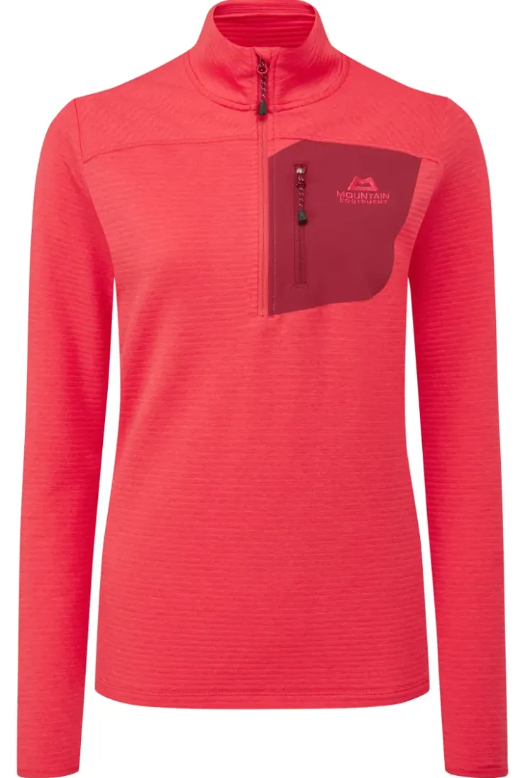 Mountain Equipment Womens Lumiko Zip T - Hibiscus-Tibetan Clearance